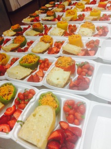 Meals prepared by students at Saint Louis University's Campus Kitchen.